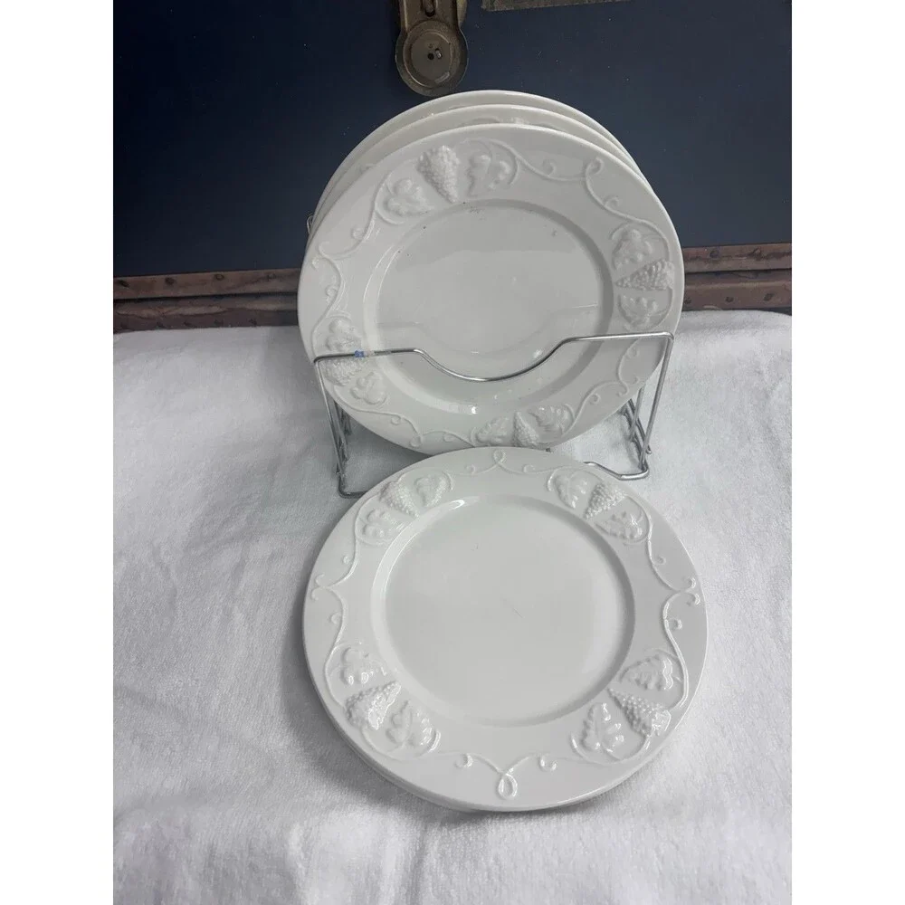 Red Cliff GRAPE Dinner Plates SET OF SIX